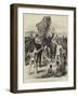 Hoisting the British Flag in New Guinea, Mr H M Chester, Queensland Magistrate, Calling for Cheers-null-Framed Giclee Print