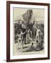 Hoisting the British Flag in New Guinea, Mr H M Chester, Queensland Magistrate, Calling for Cheers-null-Framed Giclee Print