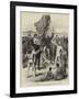 Hoisting the British Flag in New Guinea, Mr H M Chester, Queensland Magistrate, Calling for Cheers-null-Framed Giclee Print