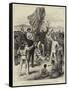 Hoisting the British Flag in New Guinea, Mr H M Chester, Queensland Magistrate, Calling for Cheers-null-Framed Stretched Canvas