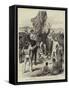 Hoisting the British Flag in New Guinea, Mr H M Chester, Queensland Magistrate, Calling for Cheers-null-Framed Stretched Canvas