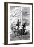 Hoisting the Royal Standard at the Tower of London, 1856-null-Framed Giclee Print