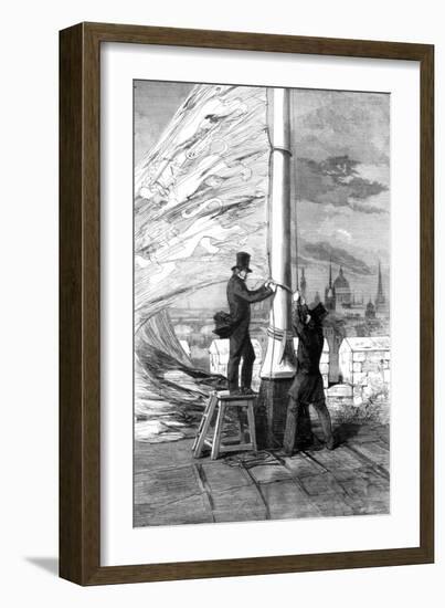 Hoisting the Royal Standard at the Tower of London, 1856-null-Framed Giclee Print