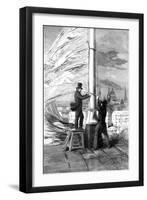 Hoisting the Royal Standard at the Tower of London, 1856-null-Framed Giclee Print