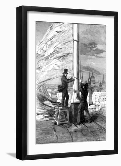 Hoisting the Royal Standard at the Tower of London, 1856-null-Framed Giclee Print