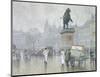 Hojbro Square in Copenhagen-Paul Fischer-Mounted Giclee Print