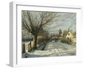 Hoje Taastrup Church, Outside Copenhagen, 1922-Peder Mork Monsted-Framed Giclee Print