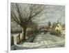 Hoje Taastrup Church, Outside Copenhagen, 1922-Peder Mork Monsted-Framed Giclee Print