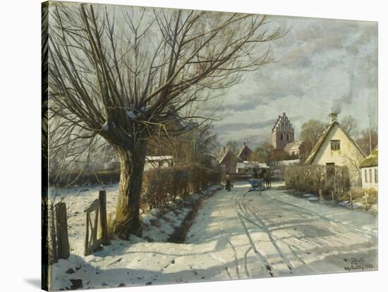 Hoje Taastrup Church, Outside Copenhagen-Peder Mork Monsted-Stretched Canvas