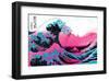 Hokusai - Pink Wave II-null-Framed Art Print