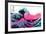 Hokusai - Pink Wave II-null-Framed Art Print