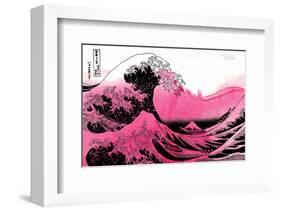 Hokusai - Pink Wave-null-Framed Art Print
