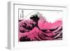 Hokusai - Pink Wave-null-Framed Art Print