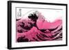 Hokusai - Pink Wave-null-Framed Art Print