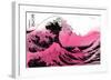 Hokusai - Pink Wave-null-Framed Art Print