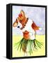 Hola Dog Dance-Cheryl Bartley-Framed Stretched Canvas