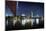 Holbeinsteg, Footbridge, Skyline Banking District, Frankfurt on the Main, Hessen, Germany-Axel Schmies-Mounted Photographic Print