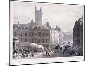 Holborn Bridge, London, C1830-William Woolnoth-Mounted Giclee Print