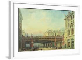 Holborn Viaduct, City of London-Ernest Crofts-Framed Giclee Print