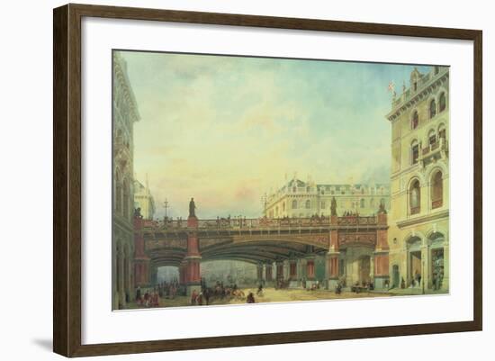 Holborn Viaduct, City of London-Ernest Crofts-Framed Giclee Print