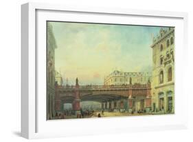 Holborn Viaduct, City of London-Ernest Crofts-Framed Giclee Print