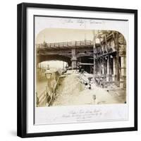 Holborn Viaduct, London, 1869-null-Framed Giclee Print