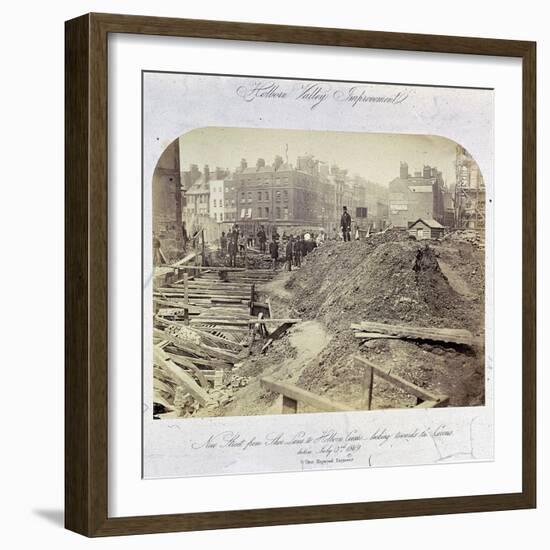 Holborn Viaduct, London, 1869-null-Framed Giclee Print