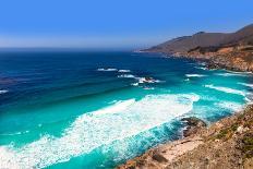 California  Beach near Bixby Bridge in Big Sur in Monterey County along State Route 1 US-holbox-Photographic Print