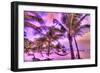 Holbox Island, Yucatan Peninsula, Quintana Roo, Mexico. HDR effect view of palm trees, beach and ha-Stuart Westmorland-Framed Photographic Print