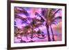 Holbox Island, Yucatan Peninsula, Quintana Roo, Mexico. HDR effect view of palm trees, beach and ha-Stuart Westmorland-Framed Photographic Print