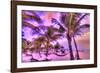 Holbox Island, Yucatan Peninsula, Quintana Roo, Mexico. HDR effect view of palm trees, beach and ha-Stuart Westmorland-Framed Photographic Print