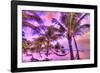 Holbox Island, Yucatan Peninsula, Quintana Roo, Mexico. HDR effect view of palm trees, beach and ha-Stuart Westmorland-Framed Photographic Print