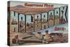 Holbrook, Arizona - Large Letter Scenes-Lantern Press-Stretched Canvas