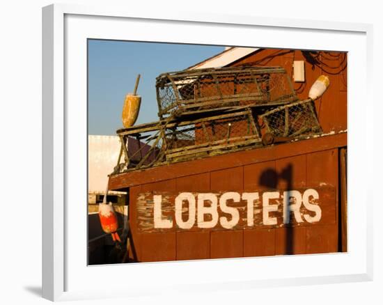 Holbrook's Lobster Wharf and Grille, Cundy Harbor, Maine, USA-Jerry & Marcy Monkman-Framed Photographic Print