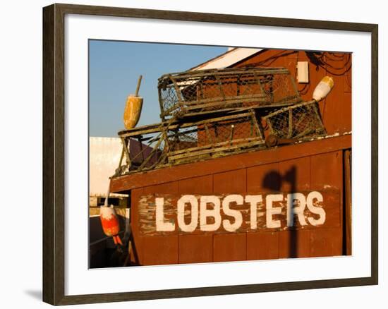 Holbrook's Lobster Wharf and Grille, Cundy Harbor, Maine, USA-Jerry & Marcy Monkman-Framed Photographic Print