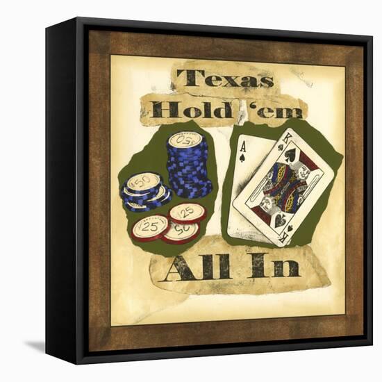 Hold 'em I-Jennifer Goldberger-Framed Stretched Canvas