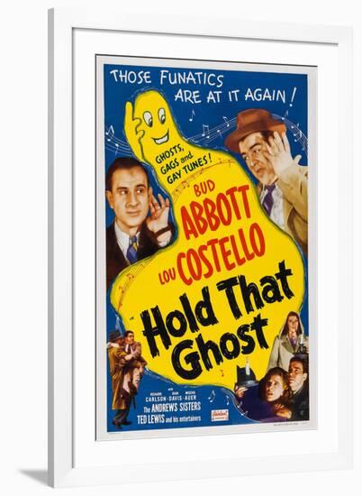 Hold That Ghost, 1941-null-Framed Art Print