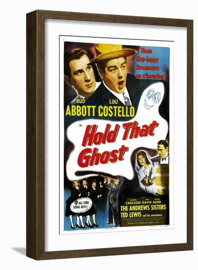 Hold That Ghost, 1941-null-Framed Art Print