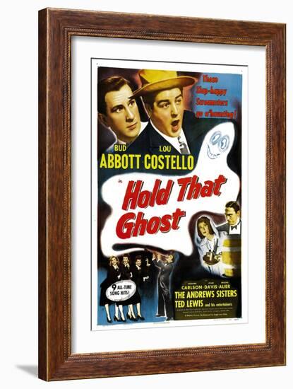 Hold That Ghost, 1941-null-Framed Art Print