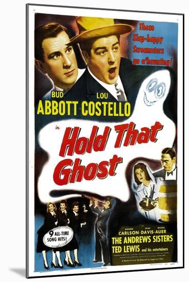 Hold That Ghost, 1941-null-Mounted Art Print