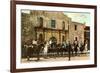 Hold-Up Re-enactment, Alamo, San Antonio, Texas-null-Framed Art Print