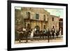 Hold-Up Re-enactment, Alamo, San Antonio, Texas-null-Framed Art Print