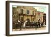 Hold-Up Re-enactment, Alamo, San Antonio, Texas-null-Framed Art Print