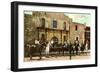 Hold-Up Re-enactment, Alamo, San Antonio, Texas-null-Framed Art Print