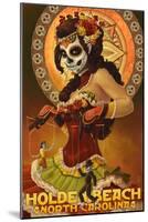 Holden Beach, North Carolina - Day of the Dead Marionettes-Lantern Press-Mounted Art Print