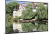 Holderlinturm Tower and Stocherkahn (Punt) Reflecting in Neckar River-Markus-Mounted Photographic Print