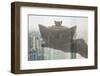 Holding Chinese New Year Gold Ingot, Day City View-XiXinXing-Framed Photographic Print