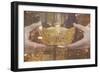 Holding Chinese New Year Gold Ingot, Night City View-XiXinXing-Framed Photographic Print