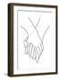 Holding Hands Lines-1x Studio II-Framed Giclee Print