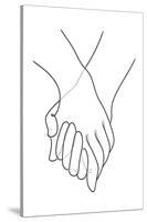 Holding Hands Lines-1x Studio II-Stretched Canvas